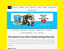 Tablet Screenshot of garbagemanday.org